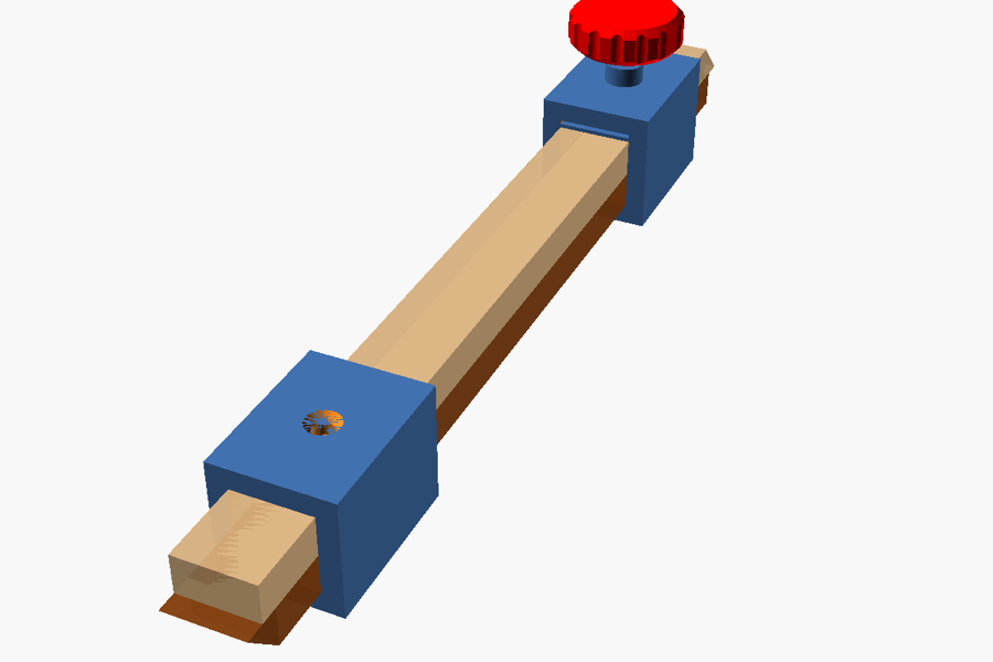 Assembled pinch rods