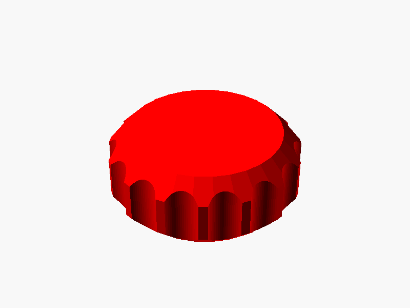 Small knob -- 20mm diameter, 8mm tall